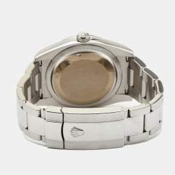 Pre Owned Rolex Mother of Pearl Stainless Steel Diamond Datejust 116244 Women's Wristwatch 36 mm