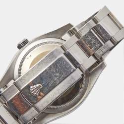 Pre Owned Rolex Mother of Pearl Stainless Steel Diamond Datejust 116244 Women's Wristwatch 36 mm