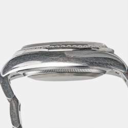 Pre Owned Rolex Mother of Pearl Stainless Steel Diamond Datejust 116244 Women's Wristwatch 36 mm