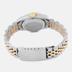 Pre Owned Rolex Datejust Steel Yellow Gold White Diamond Dial Ladies Watch 79173 26 mm