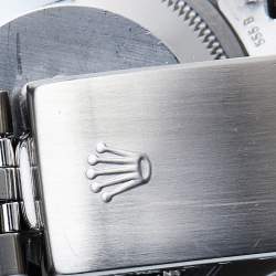 Pre Owned Rolex Silver Sunburst 18K White Gold Stainless Steel Datejust 16234 Men's Wristwatch 36 mm