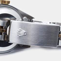 Pre Owned Rolex Champagne 18K Yellow Gold And Stainless Steel Datejust 69173 Women's Wristwatch 26 mm