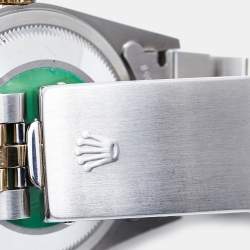 Pre Owned Rolex Champagne 18k Yellow Gold Stainless Steel Datejust 16233 Men's Wristwatch 36 mm