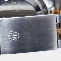 Pre Owned Rolex Champagne 18k Yellow Gold And Stainless Steel Datejust 16233 Men's Wristwatch 36 mm