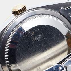 Pre Owned Rolex Champagne 18k Yellow Gold And Stainless Steel Datejust 16233 Men's Wristwatch 36 mm