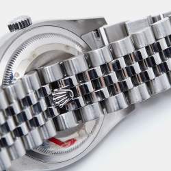 مملوكة مسبقًا Rolex Pink 18K White Gold Stainless Steel Diamond Datejust 116244-0004 Women's Wristwatch 36 mm