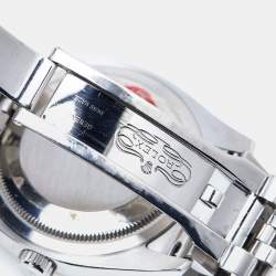 مملوكة مسبقًا Rolex Pink 18K White Gold Stainless Steel Diamond Datejust 116244-0004 Women's Wristwatch 36 mm