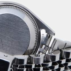 Pre Owned Rolex Silver Jubilee 18K White Gold Stainless Steel Diamond Datejust 79174 Women's Wristwatch 26 mm