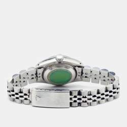 مملوكة مسبقًا Rolex Silver 18K White Gold And Stainless Steel Datejust 69174 Women's Wristwatch 26 mm