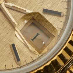 Pre Owned Rolex Champagne 18K Yellow Gold And Stainless Steel Datejust 69173 Women's Wristwatch 26 mm