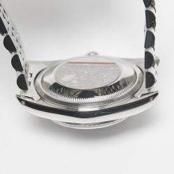 مملوكة مسبقًا Rolex Black 18K White Gold & Stainless Steel Datejust 16234 Men's Wristwatch 36 mm