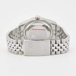 مملوكة مسبقًا Rolex Black 18K White Gold & Stainless Steel Datejust 16234 Men's Wristwatch 36 mm