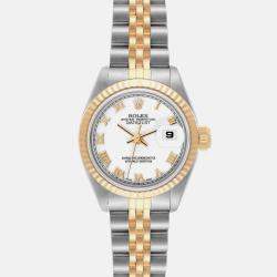 Rolex Datejust White Dial Steel Yellow Gold Ladies Watch 69173 26 mm