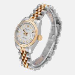 Rolex Datejust Steel Yellow Gold Anniversary Diamond Dial Ladies Watch 179173