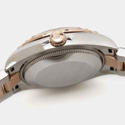 Pre Owned Rolex Chocolate 18K Everose Gold Oystersteel Diamond Datejust M278341RBR-0027 Women's Wristwatch 31 mm