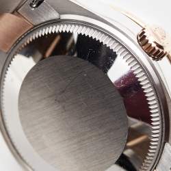 Pre Owned Rolex Chocolate 18K Everose Gold Oystersteel Diamond Datejust M278341RBR-0027 Women's Wristwatch 31 mm