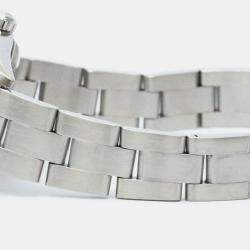 مملوكة مسبقًا Rolex Orange Stainless Steel Oyster Perpetual 76080 Automatic Women's Wristwatch 24 mm