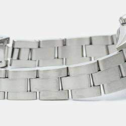 مملوكة مسبقًا Rolex Orange Stainless Steel Oyster Perpetual 76080 Automatic Women's Wristwatch 24 mm