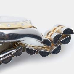 Pre Owned Rolex Mother Of Pearl Diamond 18K Yellow Gold Stainless Steel Datejust 178343 Women's Wristwatch 31 mm