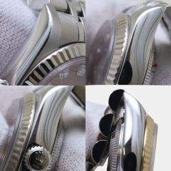 Rolex Brown 18k White Gold Stainless Steel Diamond Datejust 79174 Automatic Women's Wristwatch 26 mm
