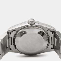 Pre Owned Rolex Black Stainless Steel Datejust 78240 Women's Wristwatch 31 mm