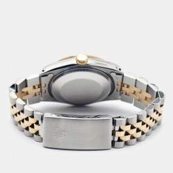 Pre Owned Rolex Champagne 18k Yellow Gold Stainless Datejust 68273 Women's Wristwatch 31 mm