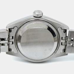 Pre Owned Rolex Ivory Jubilee 18k White Gold Stainless Steel 79174 Women's Wristwatch 26 mm