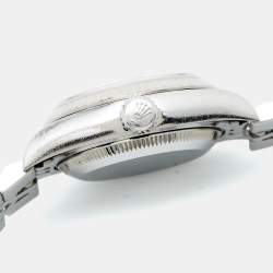 Pre Owned Rolex Ivory Jubilee 18k White Gold Stainless Steel 79174 Women's Wristwatch 26 mm
