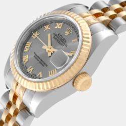 Rolex Datejust Steel Yellow Gold Slate Dial Ladies Watch 26 mm