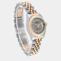 Rolex Datejust Steel Yellow Gold Slate Dial Ladies Watch 26 mm