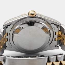 Rolex Champagne Jubilee Diamond 18K Yellow Gold Stainless Steel Datejust 16233 Women's Wristwatch 36 mm