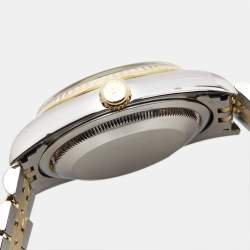 Rolex Champagne Jubilee Diamond 18K Yellow Gold Stainless Steel Datejust 16233 Women's Wristwatch 36 mm