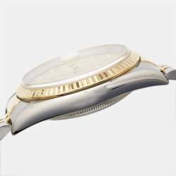 Rolex Champagne Jubilee Diamond 18K Yellow Gold Stainless Steel Datejust 16233 Women's Wristwatch 36 mm