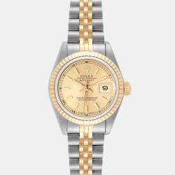 Rolex Datejust Champagne Dial Steel Yellow Gold Ladies Watch 26 mm