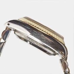 Pre Owned Rolex Champagne 18k Yellow Gold Stainless Steel Datejust 69173 Women's Wristwatch 26 mm