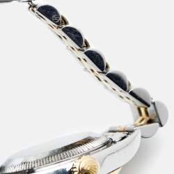 Pre Owned Rolex Champagne 18K Yellow Gold Stainless Steel Datejust 69173 Women's Wristwatch 26 mm