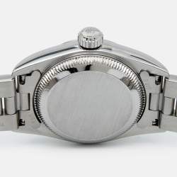 Pre Owned Rolex Salmon Stainless Steel Oyster Perpetual 67180 Automatic Women's Wristwatch 25 mm
