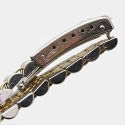 Pre Owned Rolex Champagne Diamond 18k Yellow Gold Stainless Steel Datejust 69173 Women's Wristwatch 26 mm