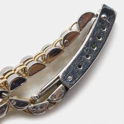 Pre Owned Rolex Black 18K Yellow Gold Stainless Steel Diamond Datejust 79173 Women's Wristwatch 26 mm