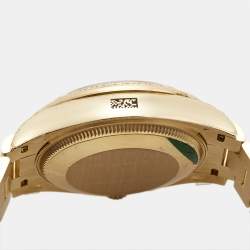 Pre Owned Rolex Olive Green Diamond 18K Yellow Gold President Datejust 278288BRBR Women's Wristwatch 31 mm