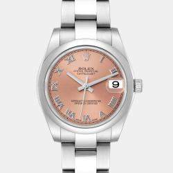 Rolex Midsize Datejust Salmon Dial Steel Ladies Watch 31.0 mm