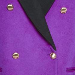 Pre Owned Ronny Kobo Pink Wool Double Breasted Keira Jacket M