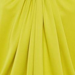 مملوكة مسبقًا توب روني كوبو زيتوني أخضر جيرسي برباط وكتفين مكشكش مقاس صغير جدًا (إكس سمول)