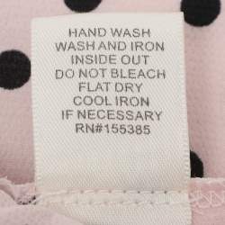 مملوكة مسبقًا توب روني كوبو بولكا دوت بطبعة وردي/أسود بوليستر مقاس صغير (سمول)