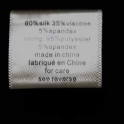 Pre Owned Ronny Kobo Black Floral Satin Jacquard Single Button Blazer S