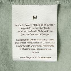 Pre Owned ROTATE Birger Christensen Surf Blue Cotton Iris Crew Neck Sweatshirt M