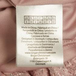 Pre Owned Rotate Birger Christensen Rapture Rose Sequin Mesh Sirin Dress S