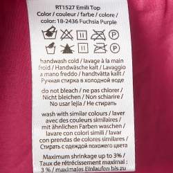 Rotate Pink Logo Embossed Faux Leather Skirt and Strapless Top Set M