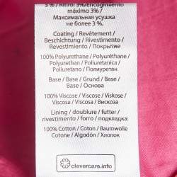 Rotate Pink Logo Embossed Faux Leather Skirt and Strapless Top Set M