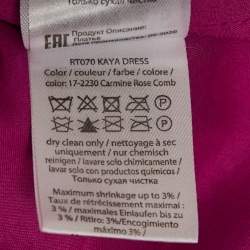 ROTATE Birger Christensen Pink Cut-Out Kaya Jacquard Mini Dress S